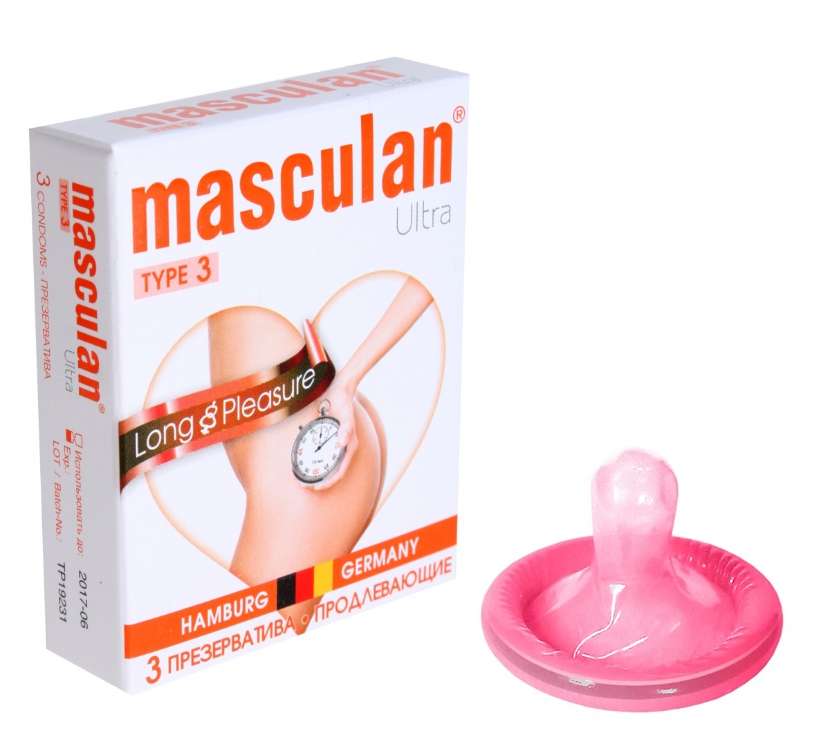 Презервативы Masculan с пупырышками продлевающий эффект 3 шт