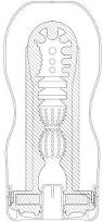 Мастурбатор "Tenga Deep Throat Ultra Size Edition" поза орального секса