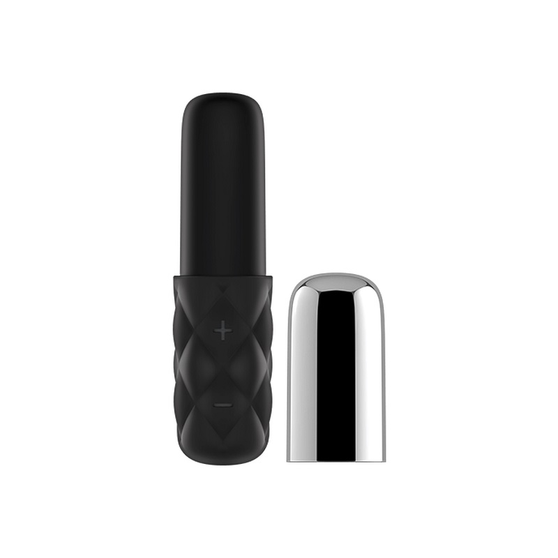 Мини-вибратор Satisfyer Mini Sparkling Darling черно-серебристый