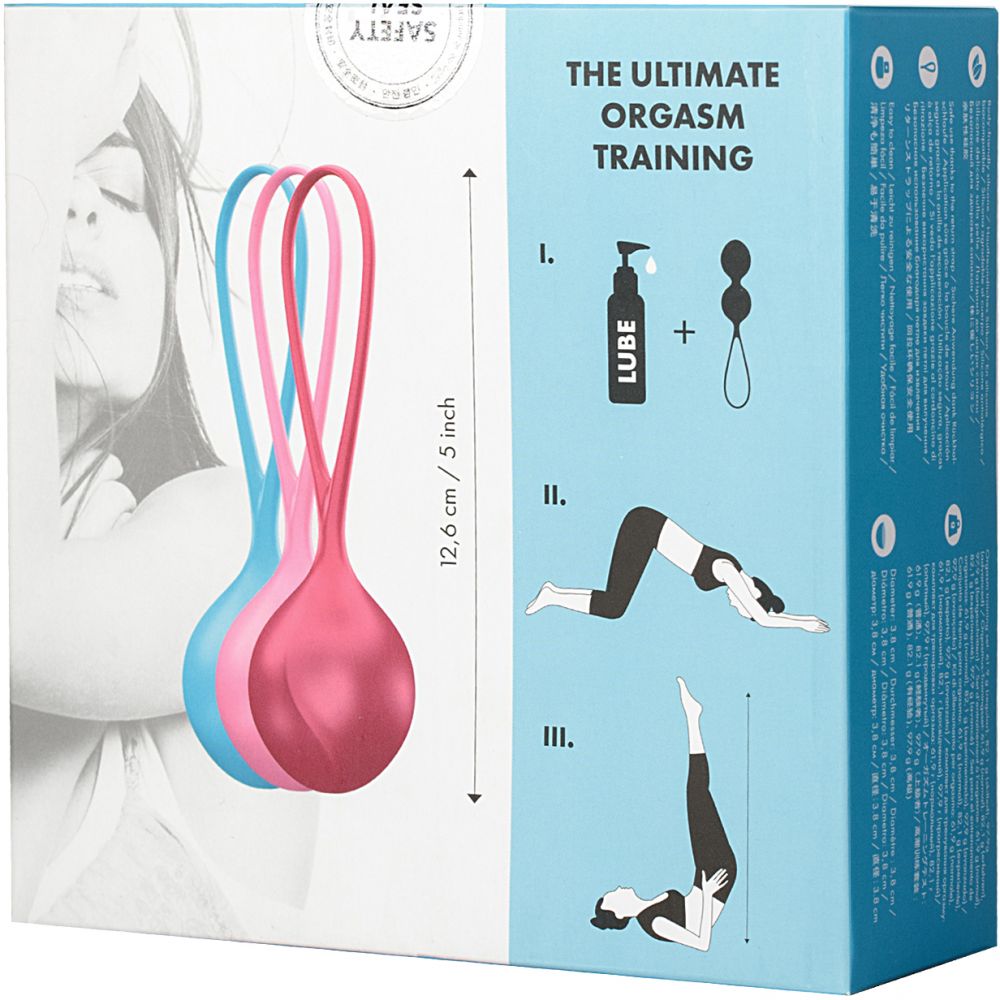 Одинарные вагинальные шарики «Balls C03 Single» на силиконовой сцепке, цвет мульти, Satisfyer SATB