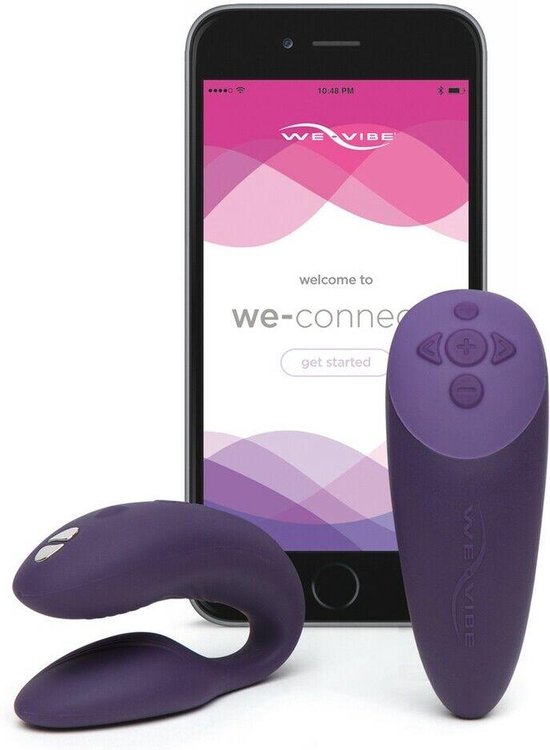 Сенсорный вибромассажер для пар We-Vibe Chorus фиолетовый