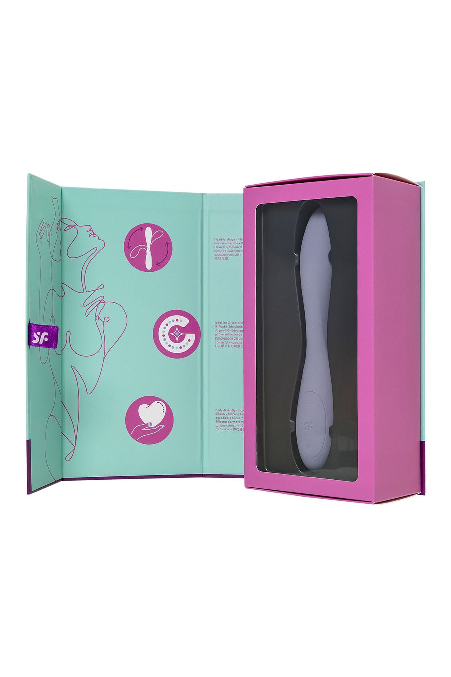 Стимулятор точки G с фиксацией формы Satisfyer G-Spot Flex 2, сиреневый
