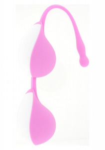 Силиконовые шарики Vibe Therapy Terah White/Pink 3,3 см