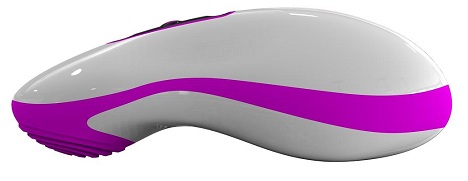Вибростимулятор Mouse бело-фиолетовый 10 см