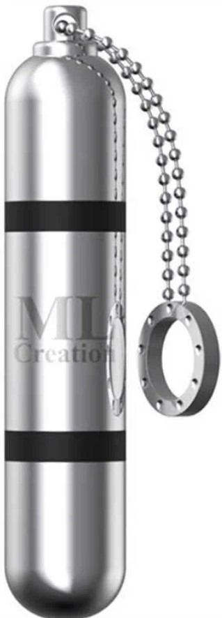 Минивибратор на цепочке с кольцом Glittering Bullet