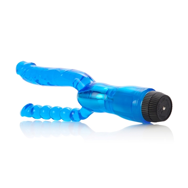 Вибромассажер Dual Penetrator двухголовый голубой