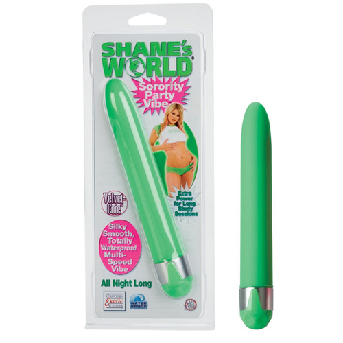 Салатовый вибратор 6,5in Shane`s World