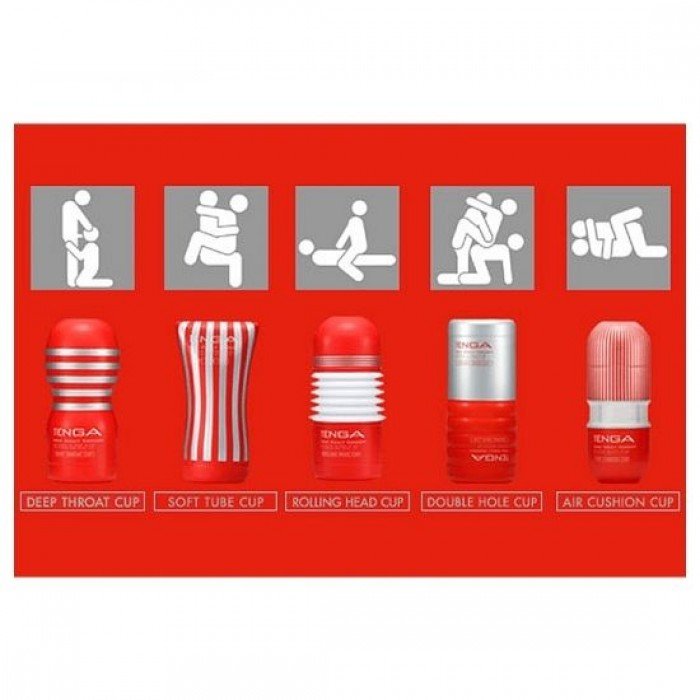 Мастурбатор "TENGA Soft Tube Cup" имитирует позу сидя