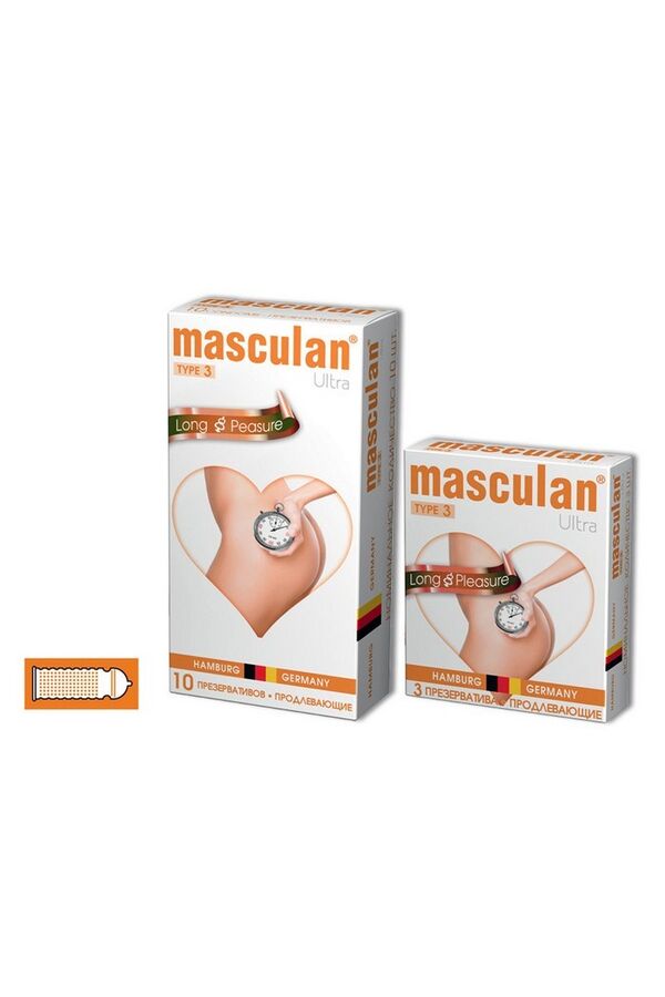 Презервативы Masculan с пупырышками продлевающий эффект 3 шт