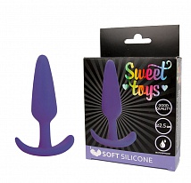 Втулка анальная 2,5 см, цвет фиолетовый Sweet toys