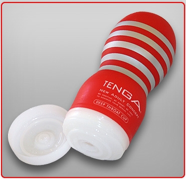 Мастурбатор "TENGA deep throat cup red" поза орального секса
