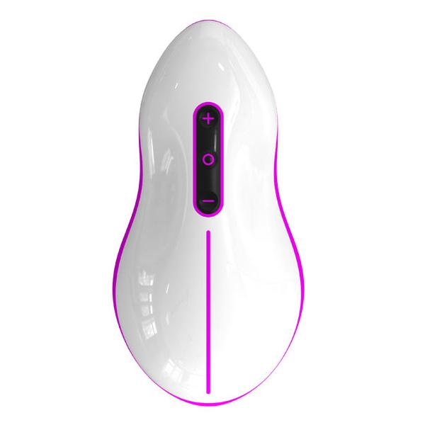 Вибростимулятор Mouse бело-фиолетовый 10 см