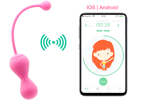 Тренажер Кегеля Magic Kegel Master розовый
