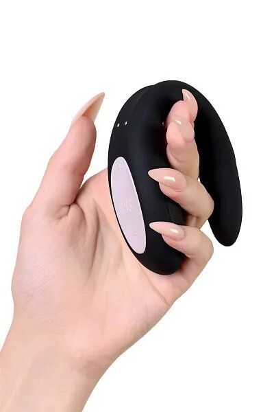 Вибратор для пар Satisfyer Double Joy с возможностью управления через приложение черный