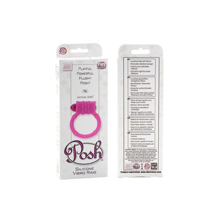 Эрекционное кольцо Posh Silicone Vibro Rings с вибрацией розовое
