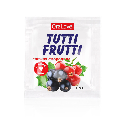 Гель съедобный TUTTI-FRUTTI свежая смородина 4 г