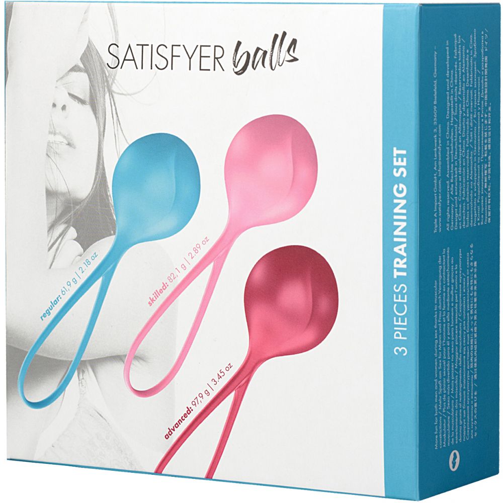 Одинарные вагинальные шарики «Balls C03 Single» на силиконовой сцепке, цвет мульти, Satisfyer SATB
