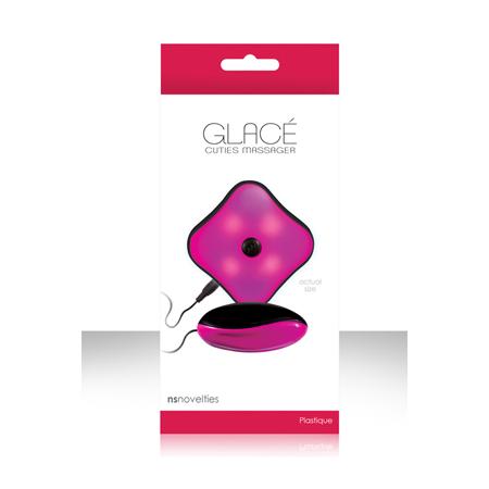 Вибро-яйцо Glace Cuties Massager со светящимся пультом розовое