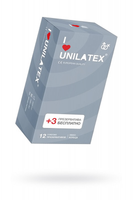Презервативы Unilatex с рифленой поверхностью 12 шт