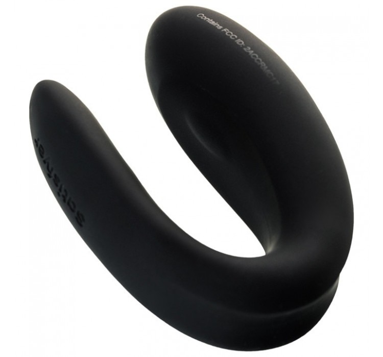 Вибратор для пар Satisfyer Double Joy с возможностью управления через приложение черный