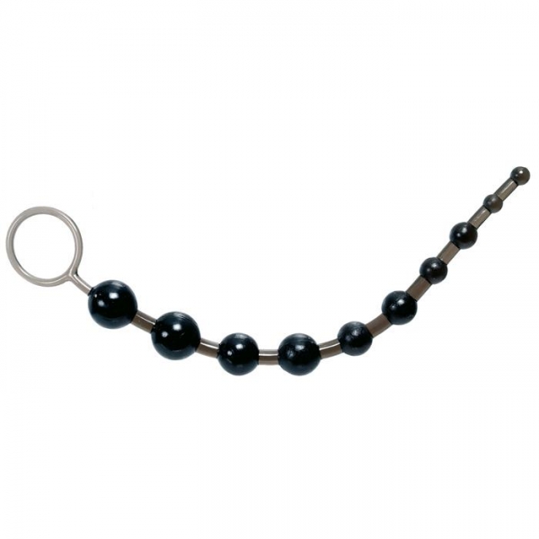 Анальная цепочка X-10 BEADS черная