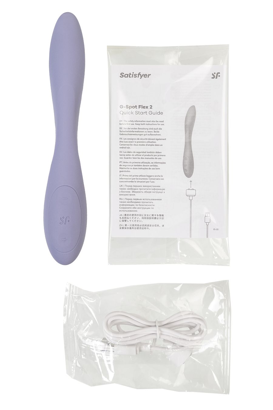 Стимулятор точки G с фиксацией формы Satisfyer G-Spot Flex 2, сиреневый
