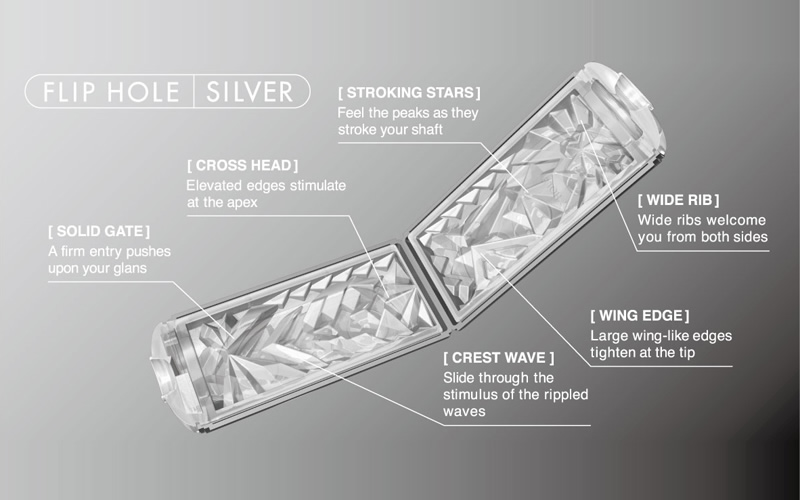 Мастурбатор TENGA - FLIP HOLE SILVER