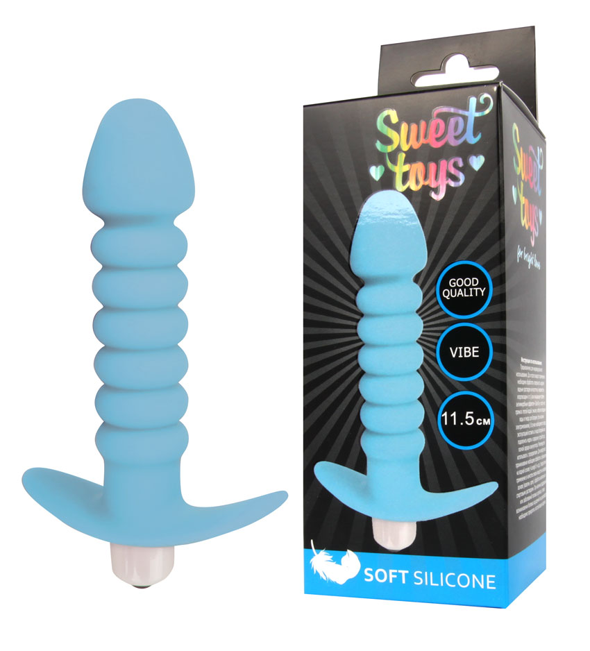 Анальная втулка с вибрацией Sweet toys