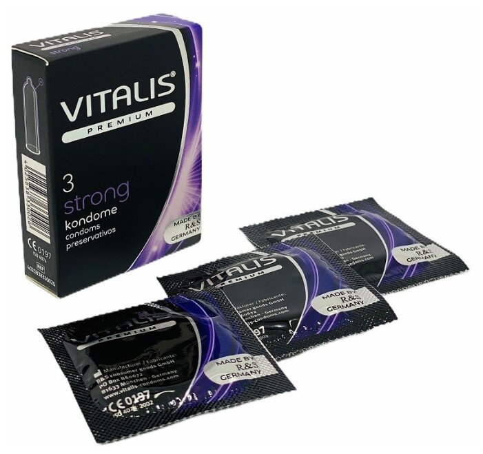 Презервативы особо прочные Vitalis Strong 3 шт