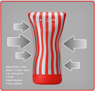 Мастурбатор "TENGA Soft Tube Cup" имитирует позу сидя