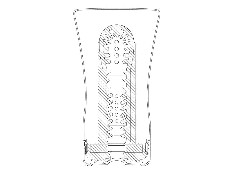 Мастурбатор "TENGA Soft Tube Cup" имитирует позу сидя
