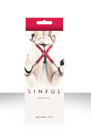 Фиксация крестообразная Sinful Hogtie розовая
