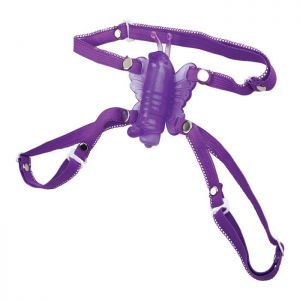 Вибро-бабочка на ремешках Micro Wireless Venus Butterfly Purple 0601-28