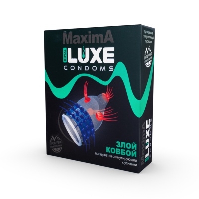 Презерватив Luxe "Злой Ковбой" Maxima 1шт.