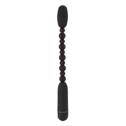 Вибратор анальный 19 см черный ToyFa Black&Red