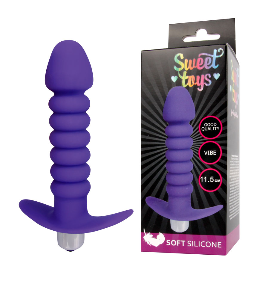 Анальная втулка с вибрацией  Sweet toys