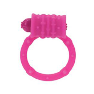 Эрекционное кольцо Posh Silicone Vibro Rings с вибрацией розовое