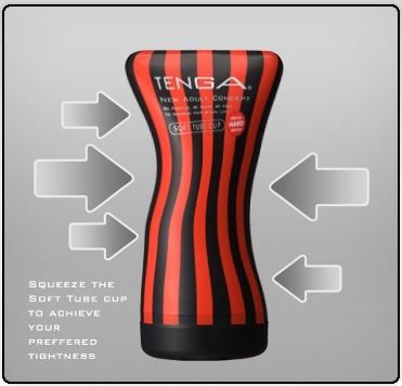 Мастурбатор "Tenga Soft Tube Hard Edition" имитирует позу сидя