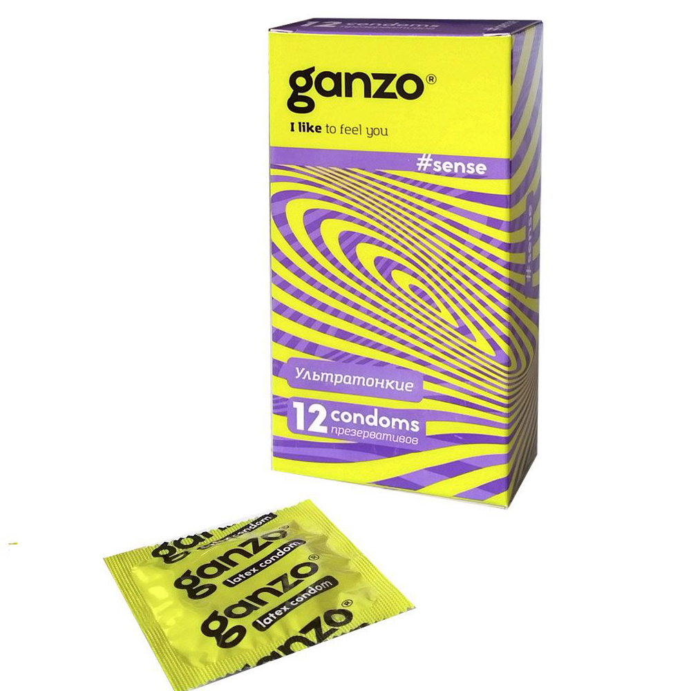 Презервативы Ganzo Sense тонкие 12 шт