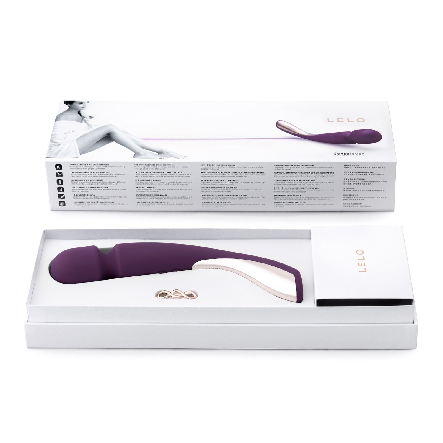 Массажер Lelo Smart Wand medium лилового цвета