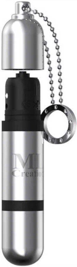 Минивибратор на цепочке с кольцом Glittering Bullet