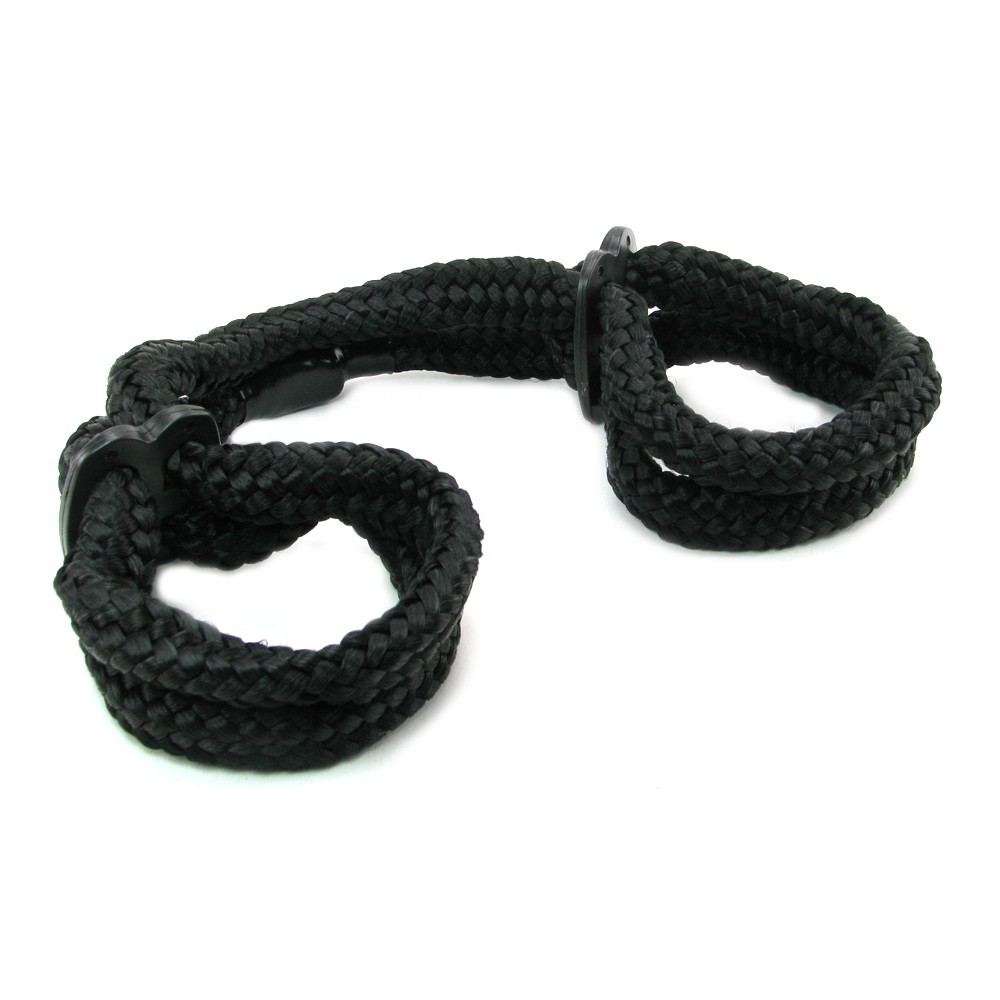 Фиксаторы Silk Rope Love Cuffs в стиле "Японский шелк" черные