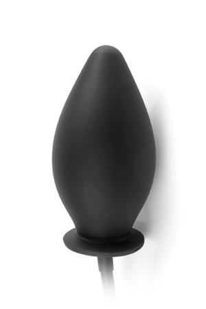 Втулка надувная анальная Inflatable Silicone Plug черная