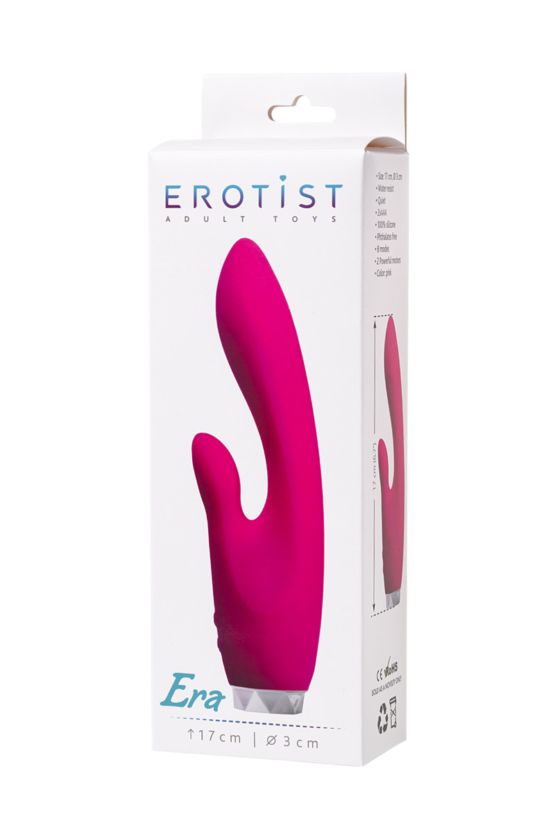Вибратор с клиторальным стимулятором Erotist Era