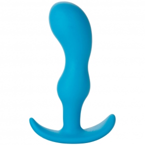 Анальная пробка для ношения Doc Johnson Naughty-2 4.5" Silicone, голубая