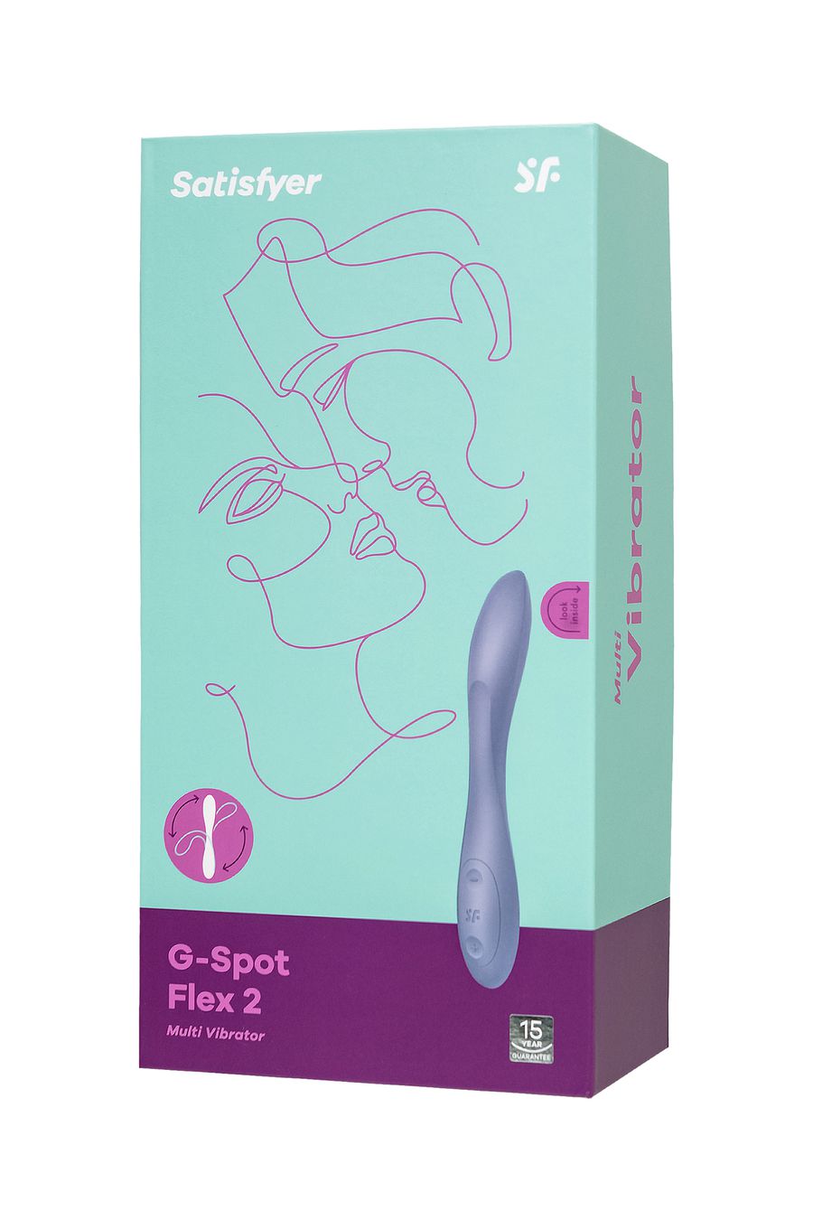 Стимулятор точки G с фиксацией формы Satisfyer G-Spot Flex 2, сиреневый