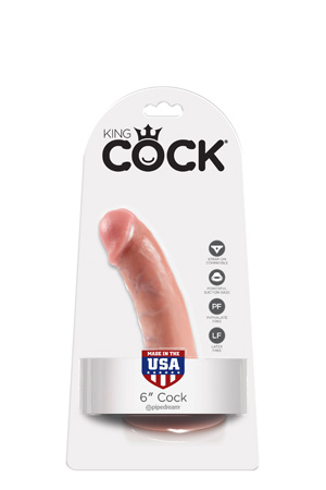 Фаллоимитатор 6" COCK на присоске телесный