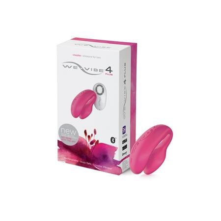 WE-VIBE-4 PLUS Электровибромассажер розовый на радиоуправлении (Ви вайб 4 Плюс)