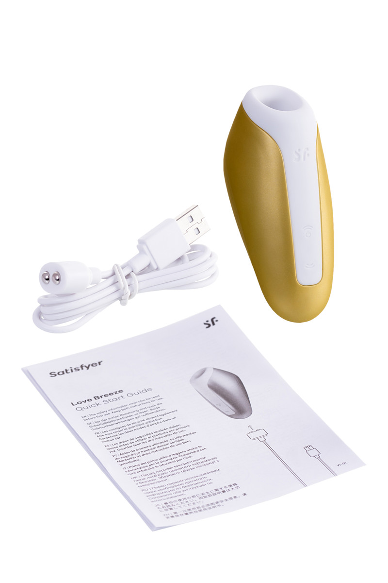 Вакуумно-волновой стимулятор Satisfyer Love Breeze, золотистый