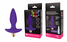 Анальная вибровтулка L 105 мм D 35 мм, цвет фиолет  Sweet toys